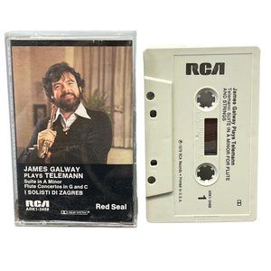 James Galway Plays Teleman Cassette Tape I Solisti Di Zagreb A Minor Flute 1979